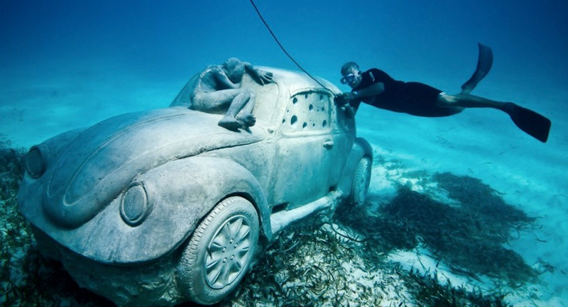 Illustration for article titled Anthropocene Art, the Underwater Show